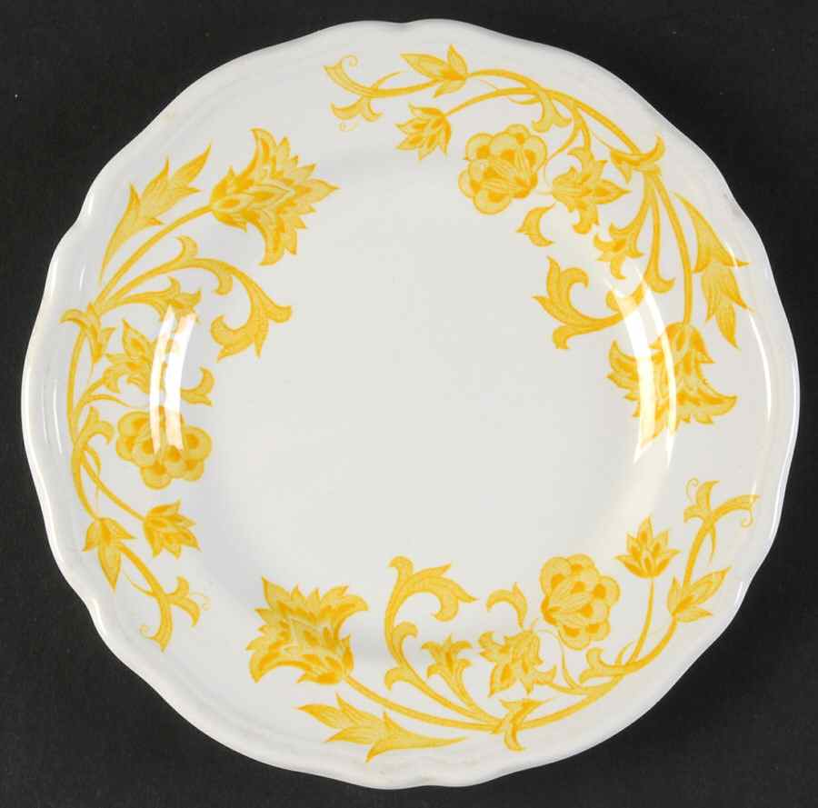 Windsong Yellow Bread & Butter Plate by J & G Meakin-1