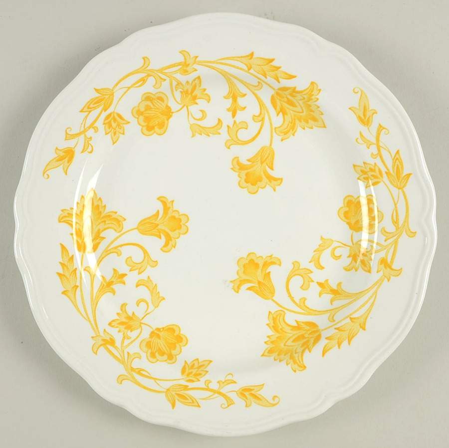 Windsong Yellow Salad Plate by J & G Meakin-1