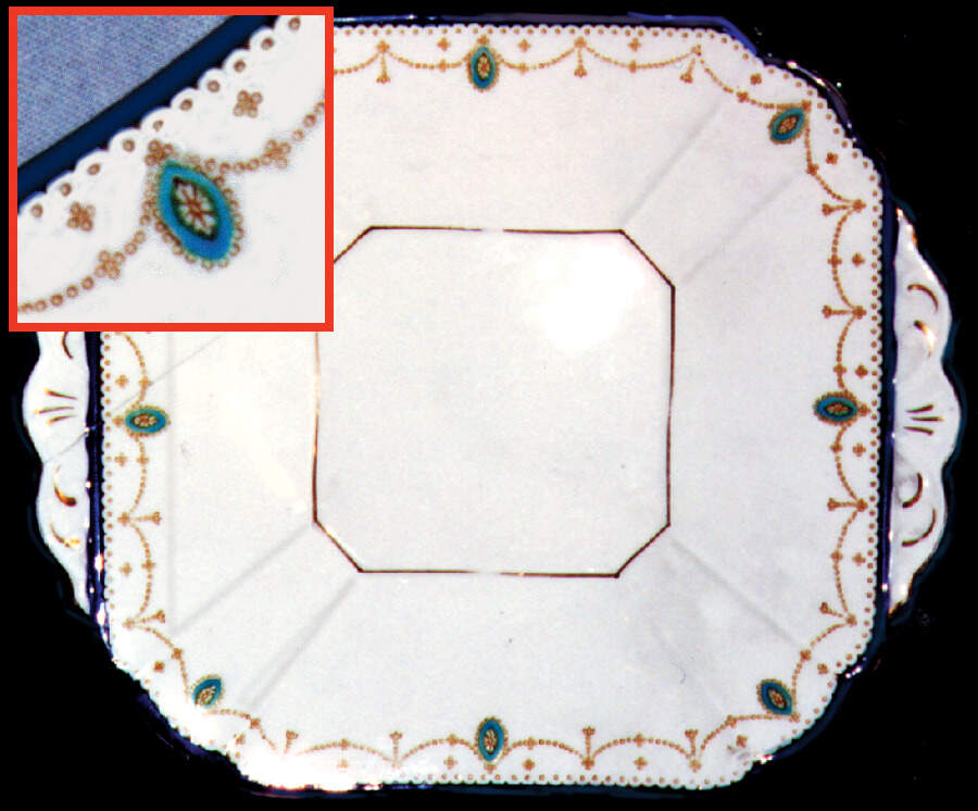 MEL4 Square Handled Cake Plate by Melba-1