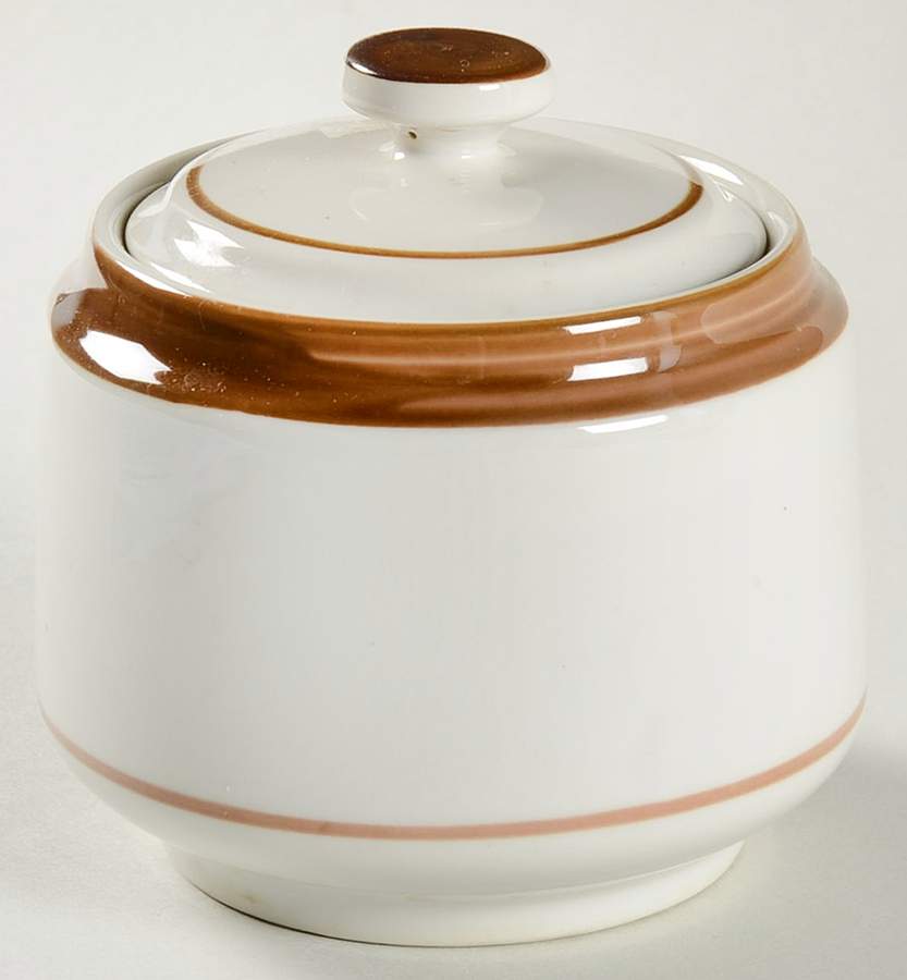 Brown Monterrey Sugar Bowl & Lid by Service Merchandise Inc-1