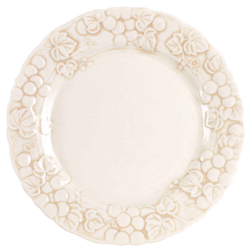 Antique Grape White Dinner Plate by Metlox - Poppytrail - Vernon-1