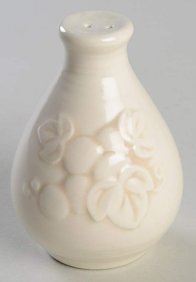 Antique Grape White Salt Shaker by Metlox - Poppytrail - Vernon-1