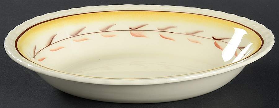Arcadia 9" Oval Vegetable Bowl by Metlox - Poppytrail - Vernon-1