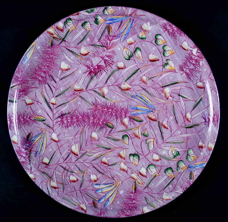 Autumn Ballet 16" Chop Plate (Round Platter) by Metlox - Poppytrail - Vernon-1