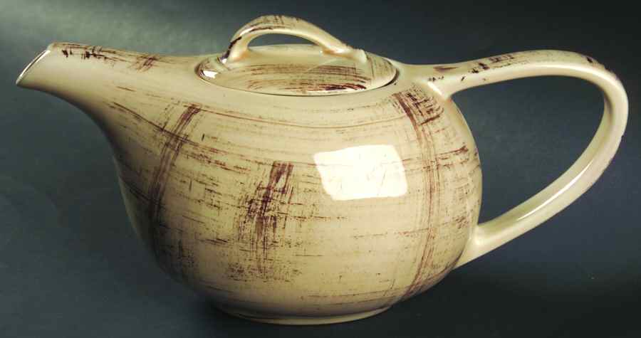 Barkwood Teapot & Lid by Metlox - Poppytrail - Vernon-1