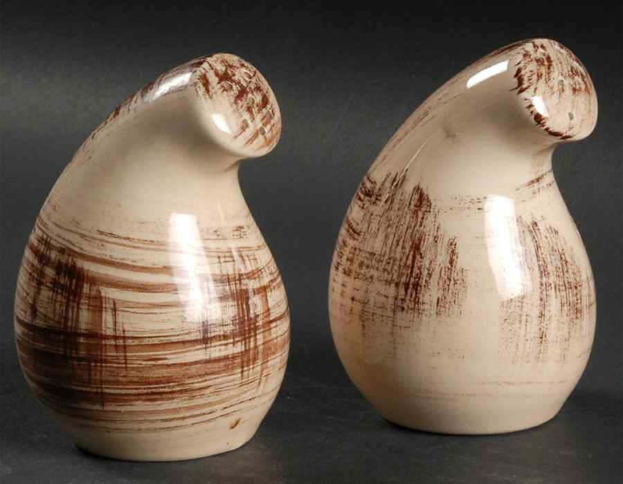 Barkwood Salt & Pepper Set by Metlox - Poppytrail - Vernon-1