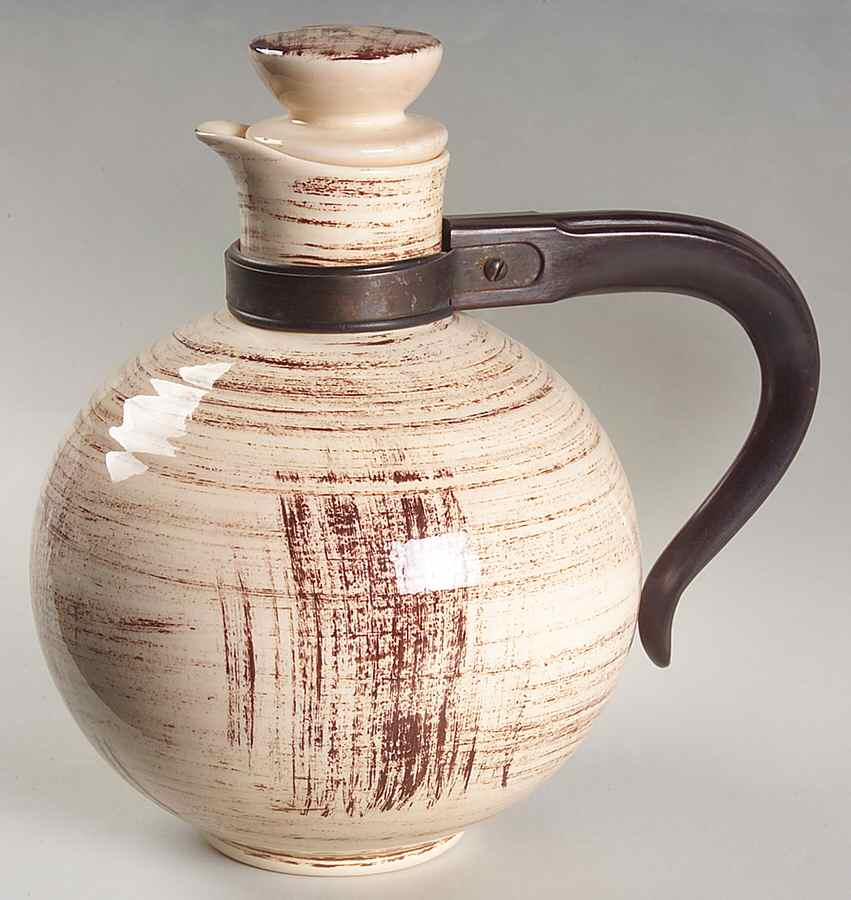 Barkwood Carafe & Lid by Metlox - Poppytrail - Vernon-1