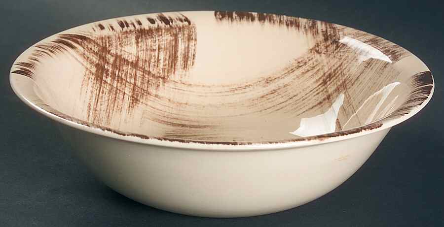 Barkwood 8" Round Vegetable Bowl by Metlox - Poppytrail - Vernon-1