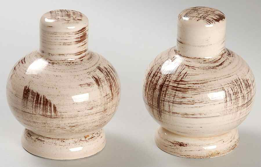 Barkwood Salt & Pepper Set by Metlox - Poppytrail - Vernon-1