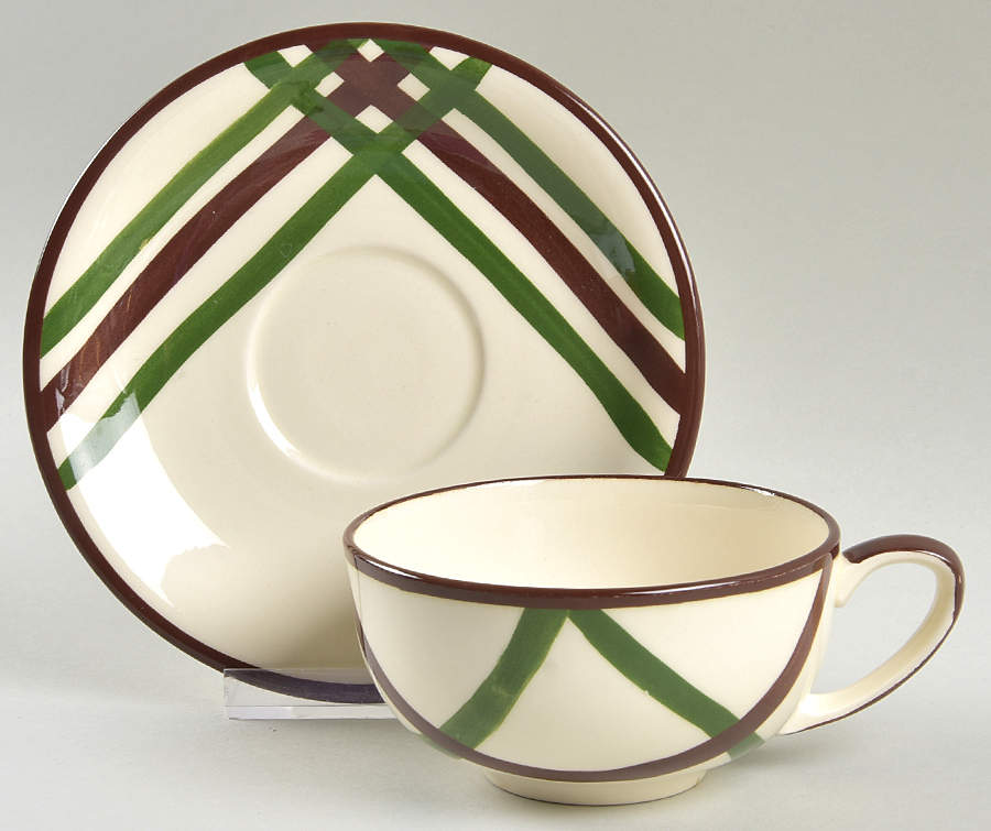 Bel Air Flat Cup & Saucer Set by Metlox - Poppytrail - Vernon-1