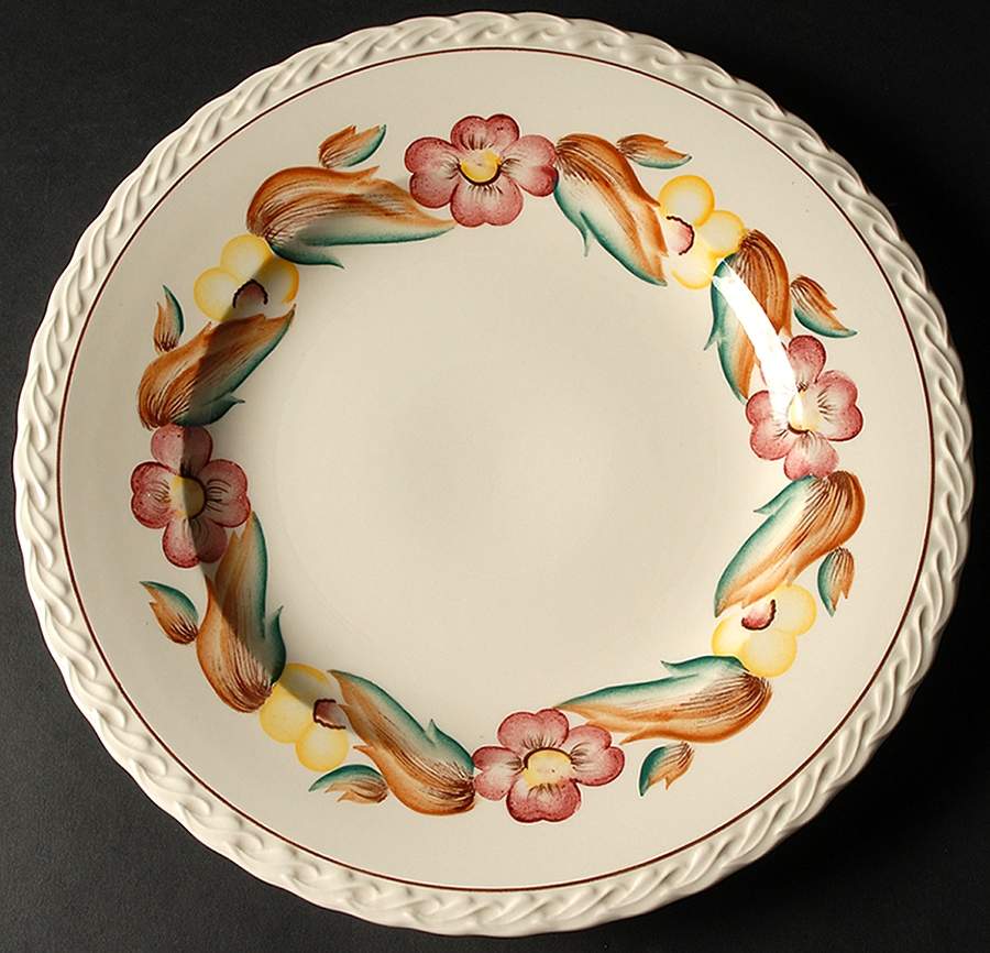 Beverly 12" Chop Plate (Round Platter) by Metlox - Poppytrail - Vernon-1