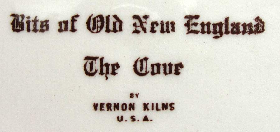 Bits of Old New England Luncheon Plate by Metlox - Poppytrail - Vernon-1