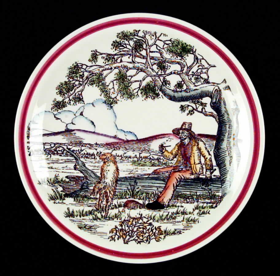 Bits of The Old Northwest Luncheon Plate by Metlox - Poppytrail - Vernon-1