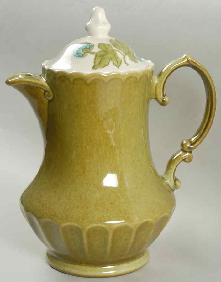 Blue Fascination Coffee Pot & Lid by Metlox - Poppytrail - Vernon-1