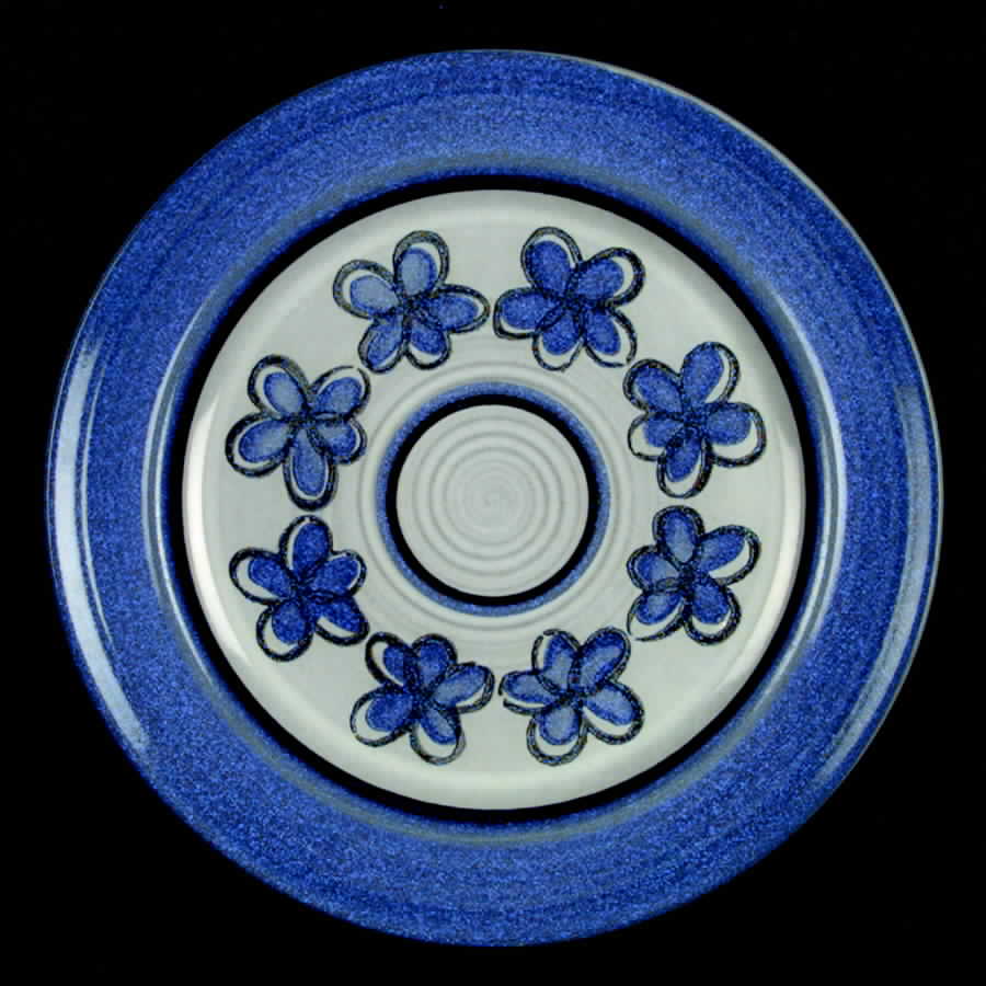 Blue Indigo Dinner Plate by Metlox - Poppytrail - Vernon-1