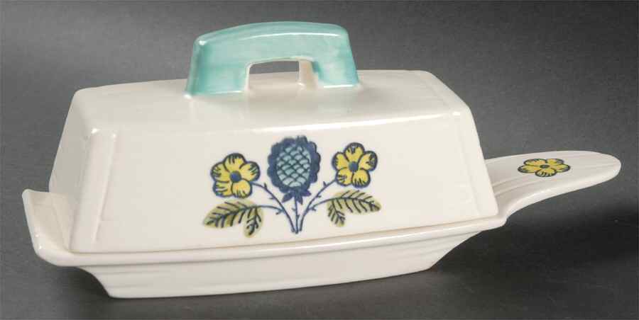 Blueberry Provincial 1/4 Lb Covered Butter by Metlox - Poppytrail - Vernon-1