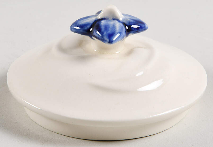 Blossom Time Blue Lid for Sugar Bowl by Metlox - Poppytrail - Vernon-1