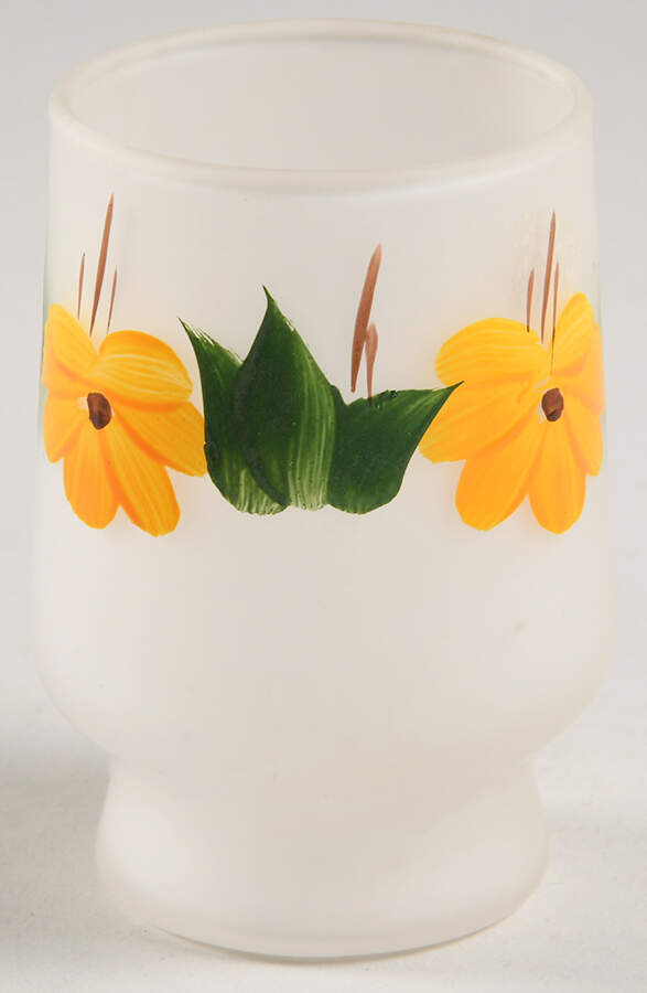 Brown Eyed Susan (Montecito Shape) 4 Oz Glassware Tumbler by Metlox - Poppytrail - Vernon-1