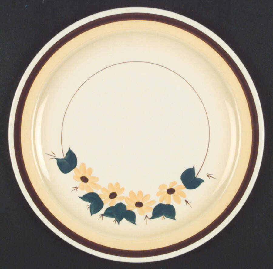 Brown Eyed Susan (Montecito Shape) Dinner Plate by Metlox - Poppytrail - Vernon-1