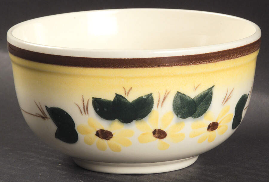 Brown Eyed Susan (Montecito Shape) 1 Pint Bowl by Metlox - Poppytrail - Vernon-1