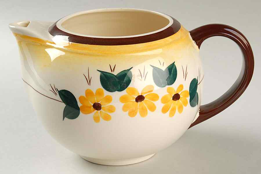 Brown Eyed Susan (Montecito Shape) Teapot No Lid by Metlox - Poppytrail - Vernon-1