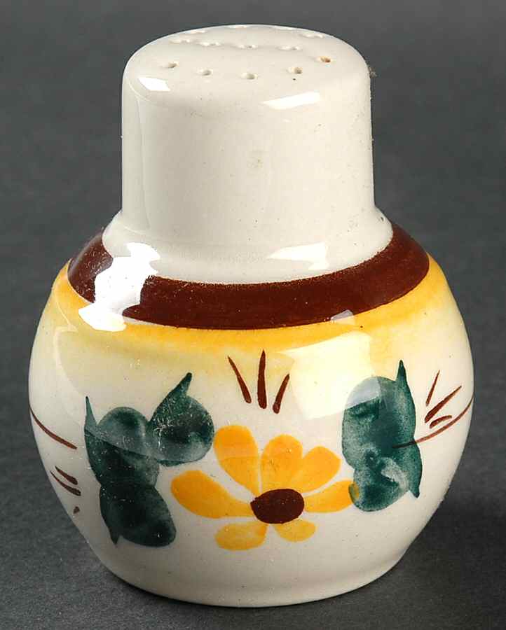 Brown Eyed Susan (Montecito Shape) Salt Shaker by Metlox - Poppytrail - Vernon-1
