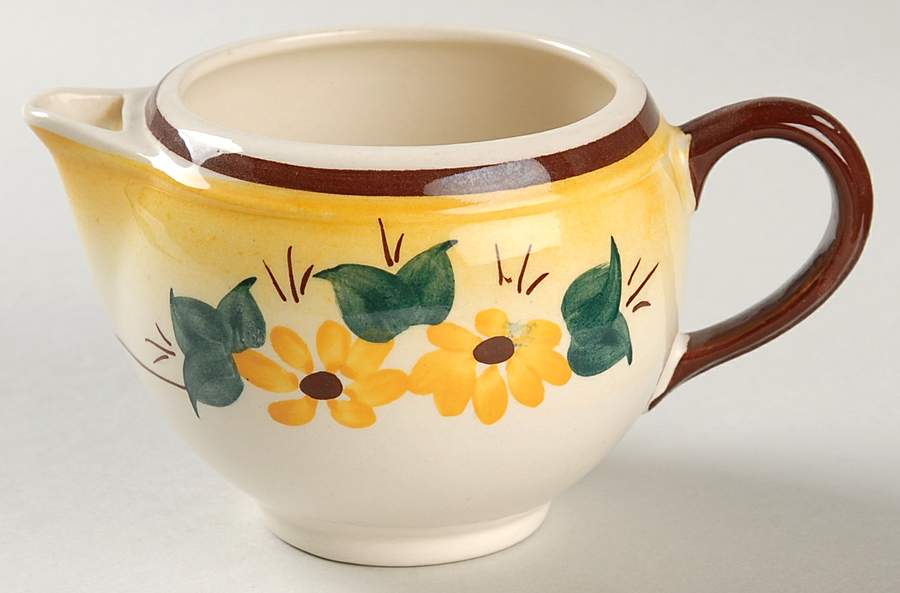 Brown Eyed Susan (Montecito Shape) Creamer No Lid by Metlox - Poppytrail - Vernon-1