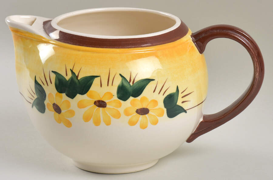 Brown Eyed Susan (Ultra Shape) Teapot No Lid by Metlox - Poppytrail - Vernon-1