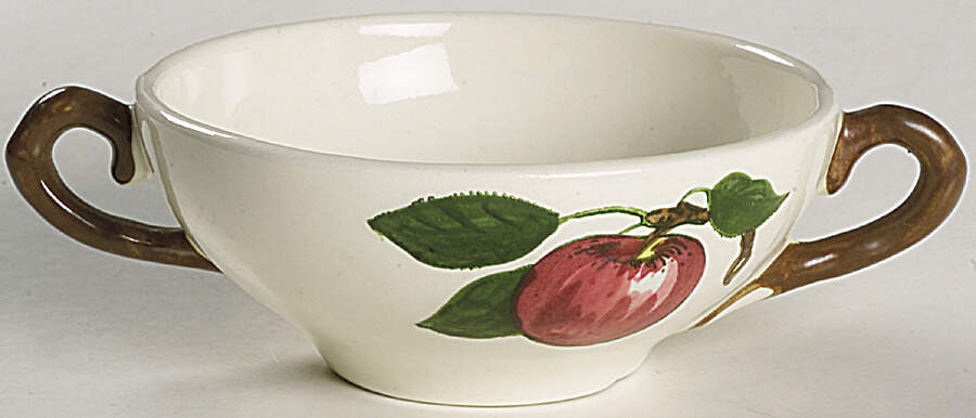 California Apple Cream Soup Bowl by Metlox - Poppytrail - Vernon-1
