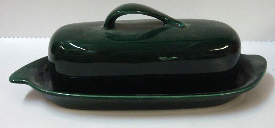 Casual California Green 1/4 Lb Covered Butter by Metlox - Poppytrail - Vernon-1