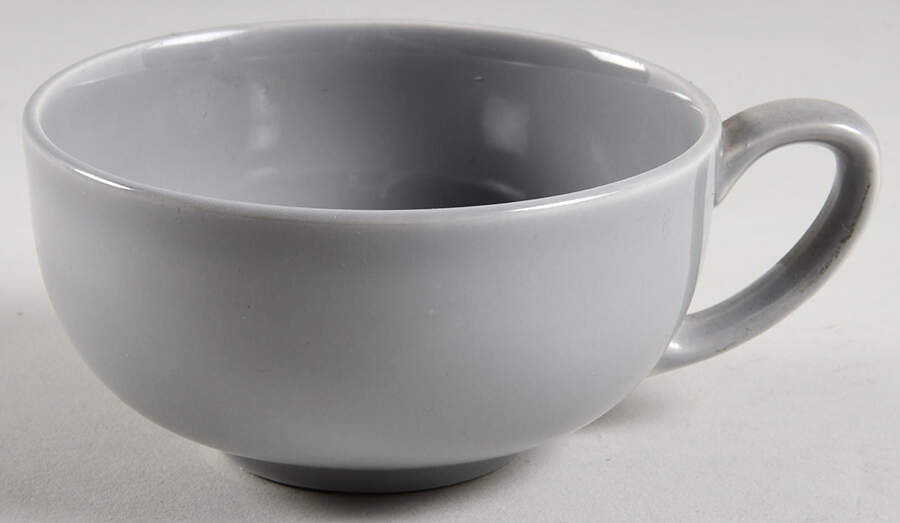 Casual California Dusk Gray Flat Cup by Metlox - Poppytrail - Vernon-1