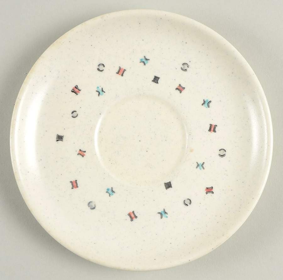 California Confetti Saucer by Metlox - Poppytrail - Vernon-1