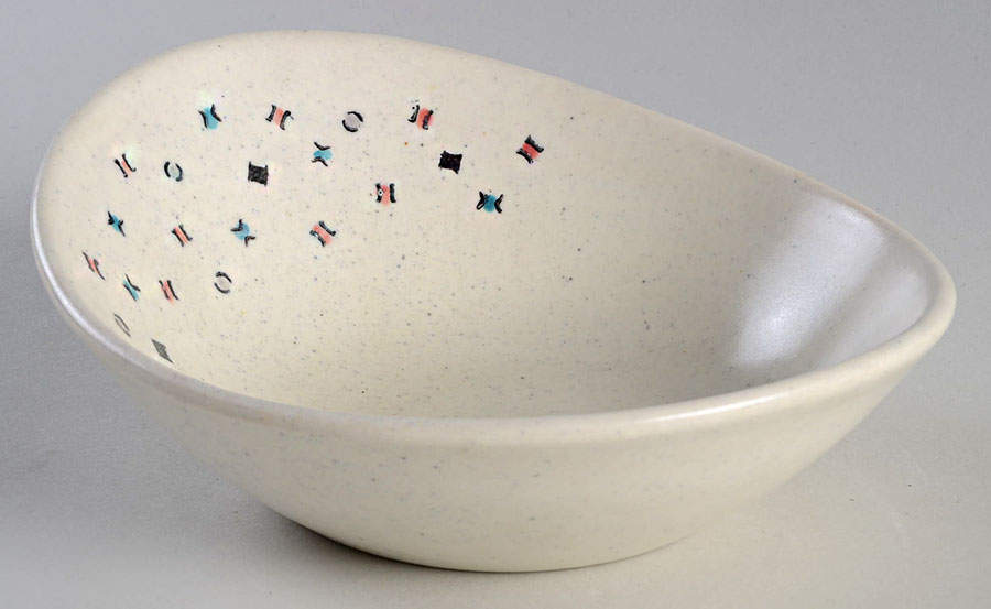 California Confetti Coupe Cereal Bowl by Metlox - Poppytrail - Vernon-1
