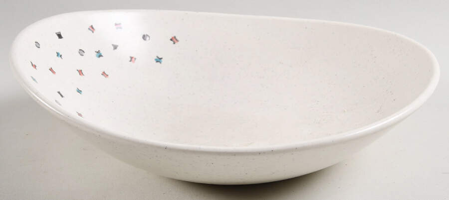 California Confetti 9" Round Vegetable Bowl by Metlox - Poppytrail - Vernon-1
