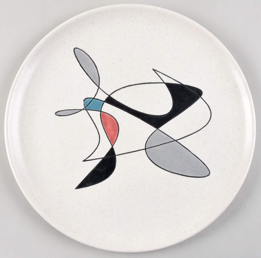 California Contempora 13" Chop Plate (Round Platter) by Metlox - Poppytrail - Vernon-1
