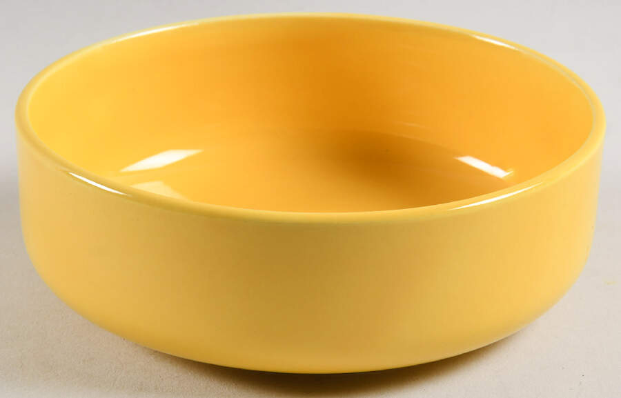 Casual California Yellow Individual Salad Bowl by Metlox - Poppytrail - Vernon-1