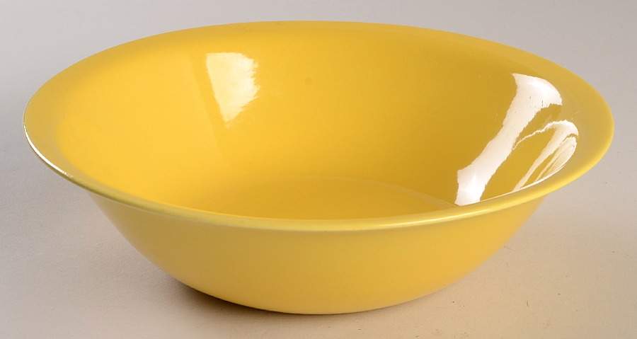 Casual California Yellow 8" Round Vegetable Bowl by Metlox - Poppytrail - Vernon-1