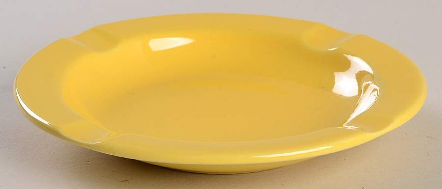 Casual California Yellow 5" Ashtray by Metlox - Poppytrail - Vernon-1