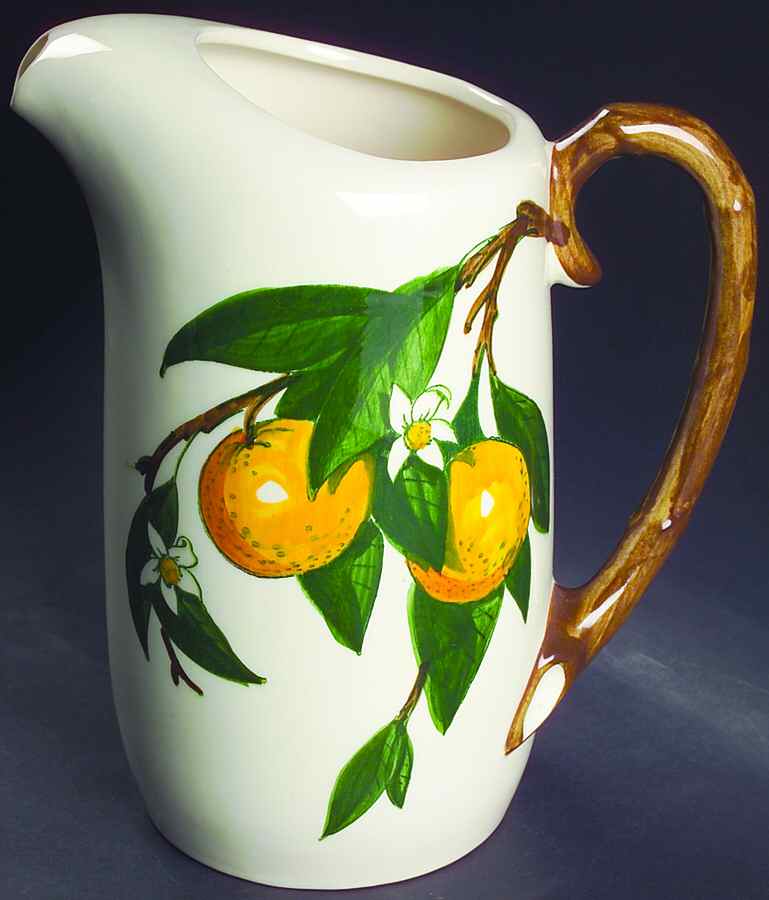 California Fruit 80 Oz Pitcher by Metlox - Poppytrail - Vernon-1