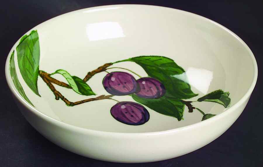 California Fruit 9" Round Vegetable Bowl by Metlox - Poppytrail - Vernon-1