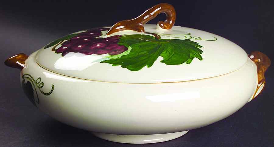 California Fruit Round Covered Vegetable by Metlox - Poppytrail - Vernon-1