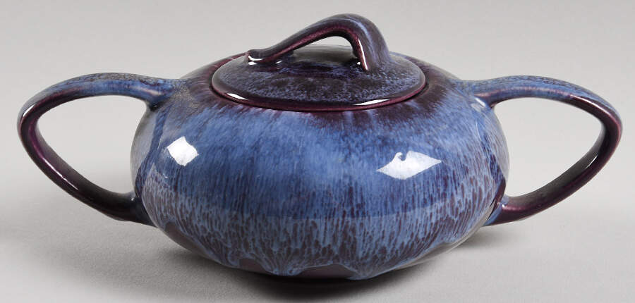 California Heritage Purple Sugar Bowl & Lid by Metlox - Poppytrail - Vernon-1
