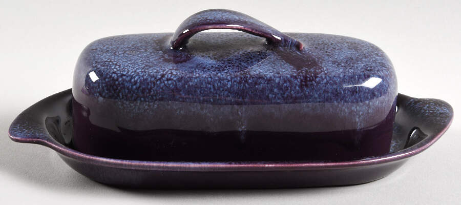 California Heritage Purple 1/4 Lb Covered Butter by Metlox - Poppytrail - Vernon-1