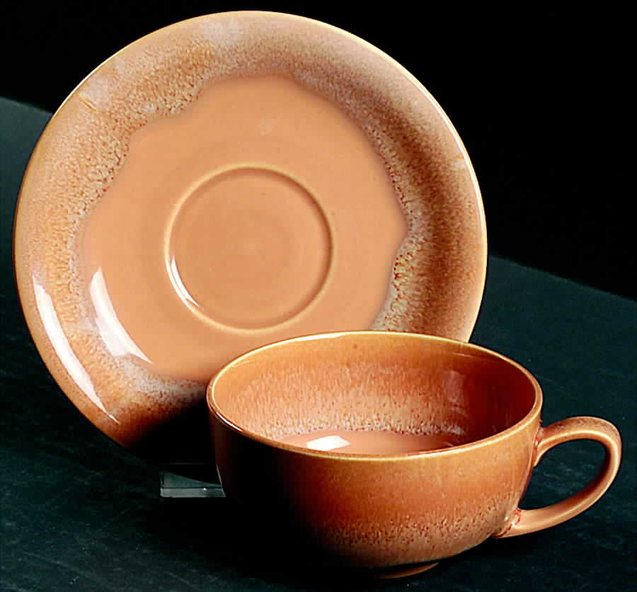 California Heritage Yellow Flat Cup & Saucer Set by Metlox - Poppytrail - Vernon-1