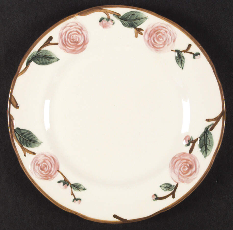 Camellia (Brown Trim) Dinner Plate by Metlox - Poppytrail - Vernon-1