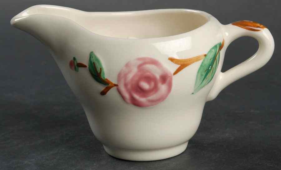 Camellia (Brown Trim) Creamer by Metlox - Poppytrail - Vernon-1