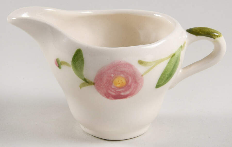 Camellia (Green Trim) Creamer by Metlox - Poppytrail - Vernon-1