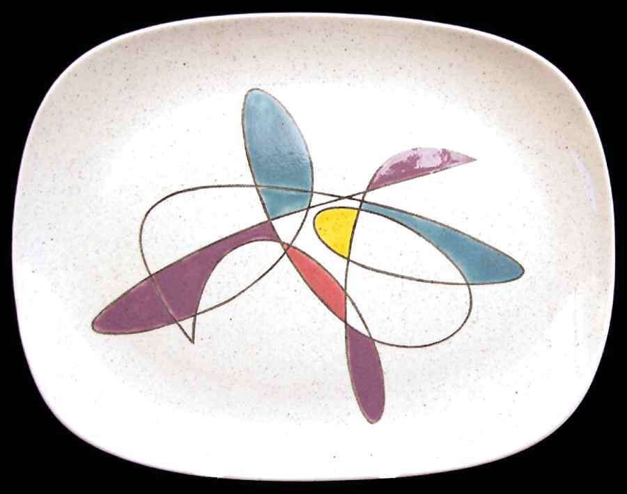 California Mobile 13" Oval Serving Platter by Metlox - Poppytrail - Vernon-1