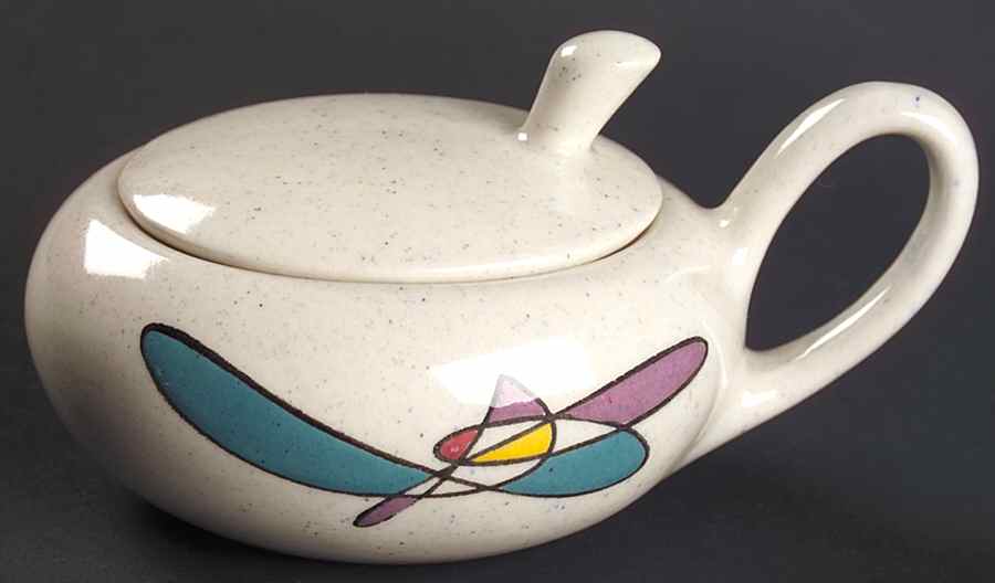 California Mobile Sugar Bowl & Lid by Metlox - Poppytrail - Vernon-1