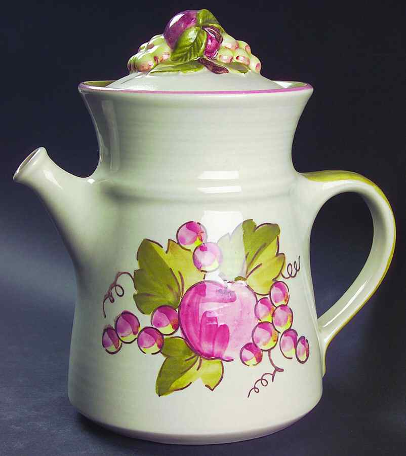 California Orchard Coffee Pot & Lid by Metlox - Poppytrail - Vernon-1